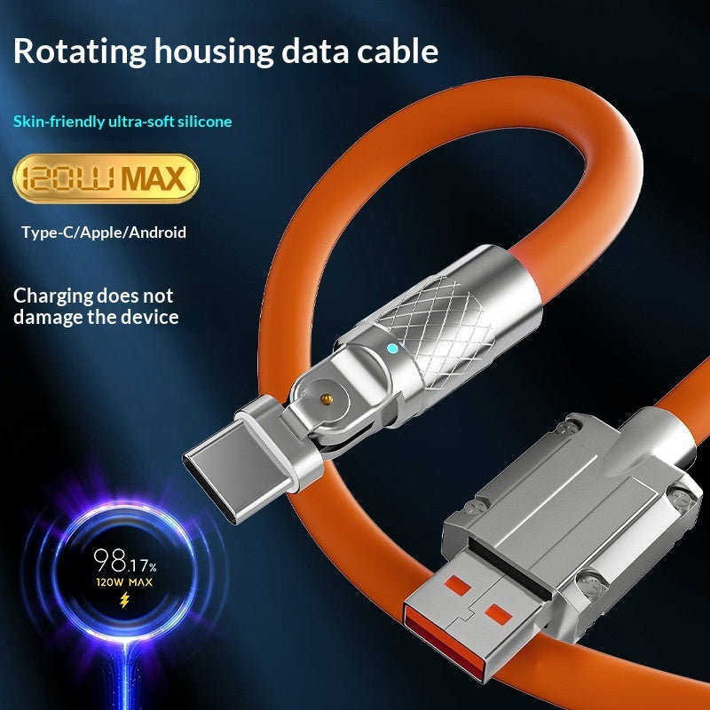 Mecha Elbow 180 Rotating Data Cable Reinforced