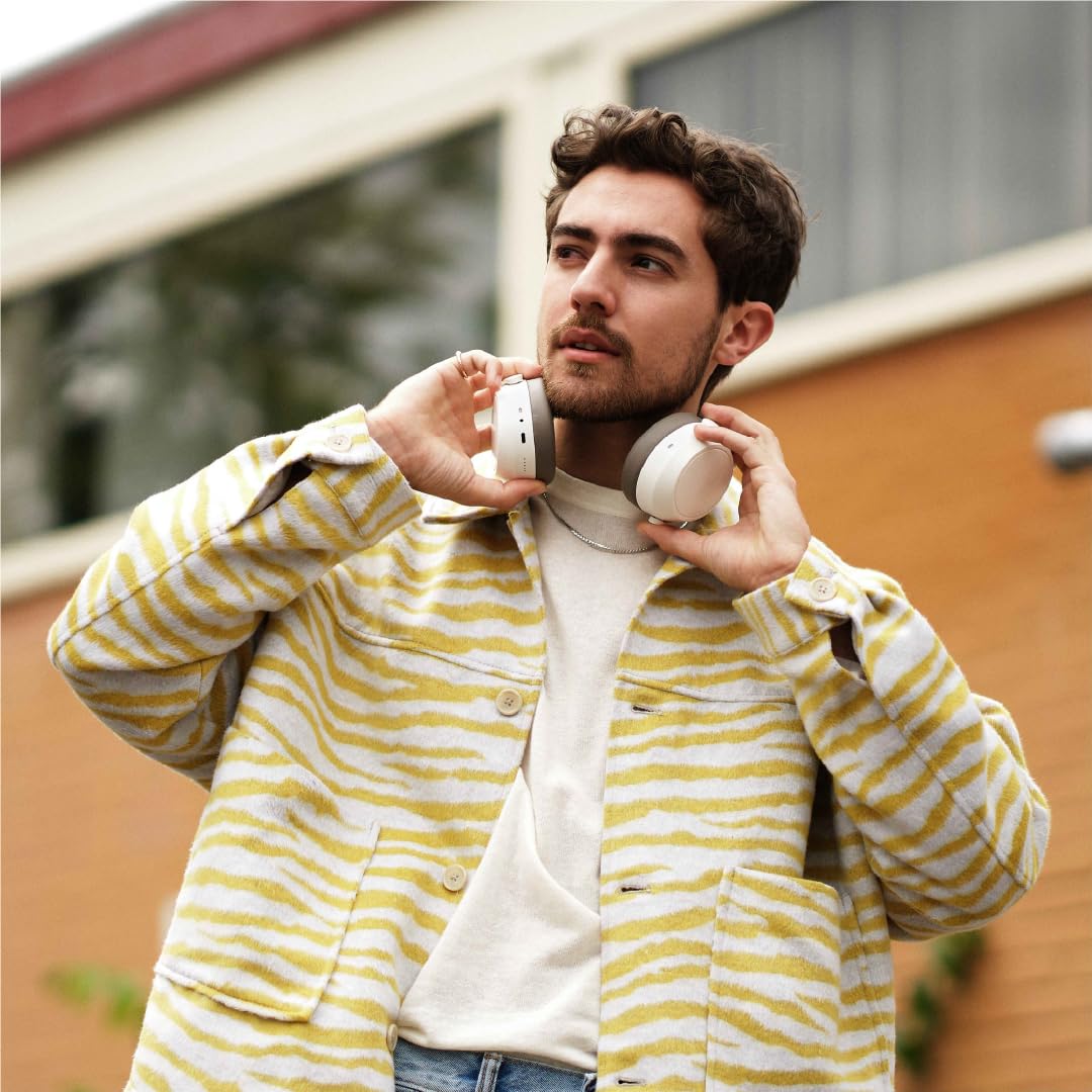 Sennheiser Momentum 4 Wireless Noise Cancelling Headphones - Bluetooth Headset for Crystal-Clear Calls with Adaptive Noise Cancellation, Over-Ear Headphones, 60h Battery Life, Folding Design, Brown